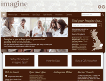 Tablet Screenshot of imaginespa.co.uk